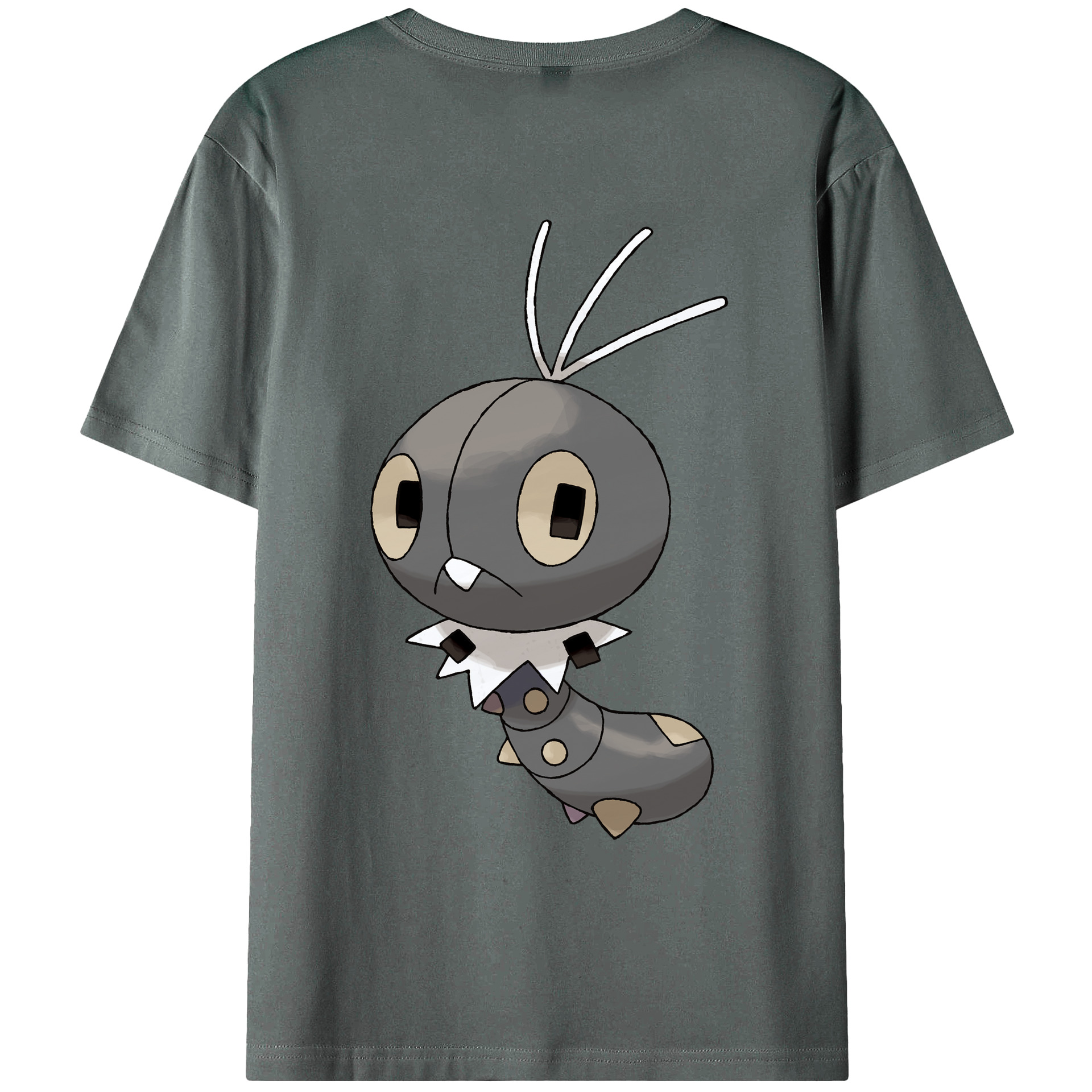 （画像用） ポケットモンスター Pokémon 綿100％ メンズ半袖Tシャツ（バックプリント） 通気性